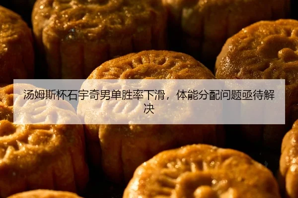汤姆斯杯石宇奇男单胜率下滑，体能分配问题亟待解决